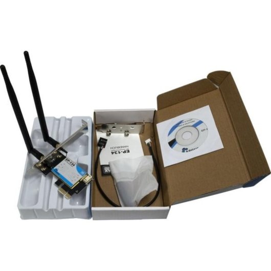 Placa de Rede Inter-Tech EP-134 PCI Express 1800 Mbps Wi-Fi 6 Bluetooth 5.2