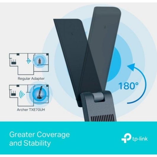 Tarjeta de red TP-Link Archer TXE70UH USB Wi-Fi 6E 5400 Mbit/s Negro
