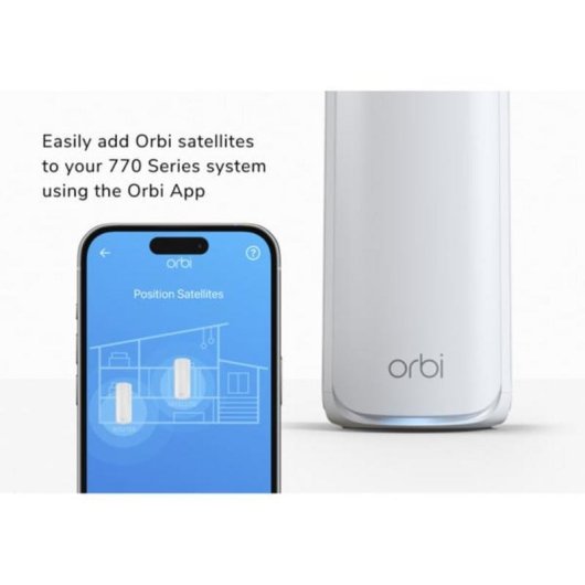 WiFi Mesh Netgear Orbi 1 Nodo 11000 Mbps 540 m² con Wi-Fi 7 Tribanda