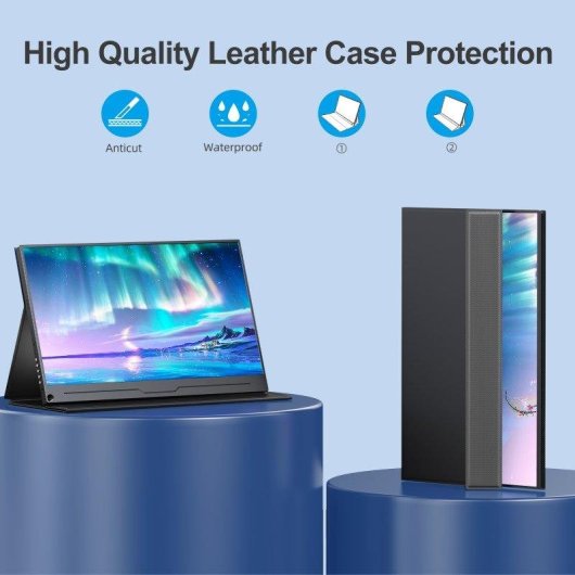Monitor Uperfect 15,6" FullHD 60Hz IPS portátil antirreflejo altavoces VESA USB-C HDMI