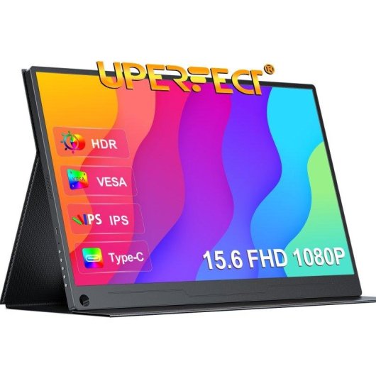 Monitor PC 15,6" IPS Portatile FullHD HDMI Type-C VESA Altoparlanti Stereo