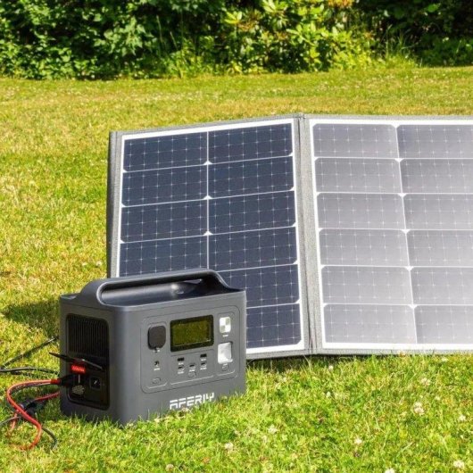 Energie-Station AFERIY P010 512Wh 8 Anschlüsse AC, USB, DC LiFePO4 Batterie LCD-Display Solarladegerät