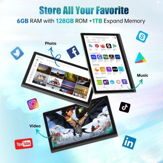 Tablet MESWAO B1 WiFi 14,1" 6GB 128GB Gold
