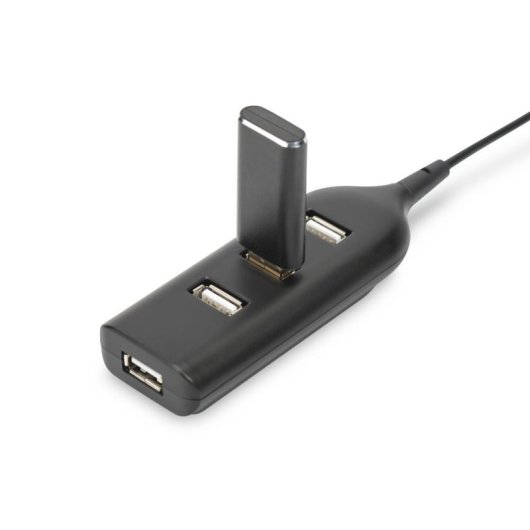 Hub Digitus 4 puertos USB 2.0 480 Mbps modelo AB-50001-1 sin alimentación externa