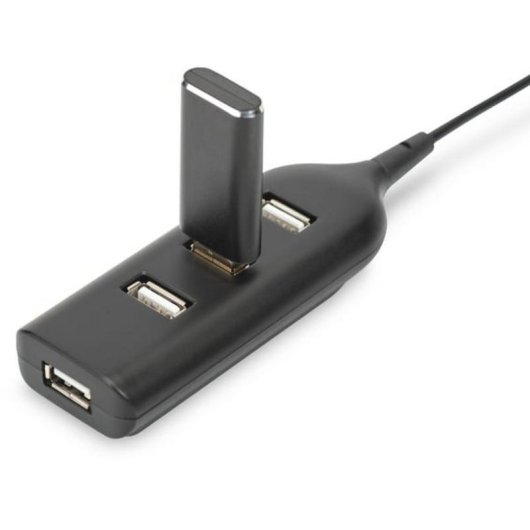 Hub Digitus 4 puertos USB 2.0 480 Mbps modelo AB-50001-1 sin alimentación externa