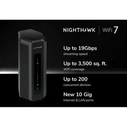 Router Netgear Nighthawk RS700S WiFi 7 Tribande 11,5 Gbps Ethernet 10 Gb