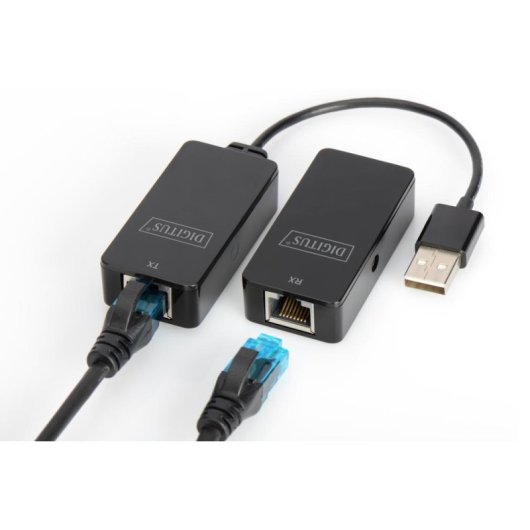 Hub Digitus 1 porta USB 2.0 10/100/1000 Mbps modello DA-70141 con RJ45