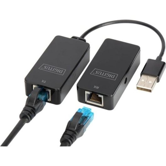 Hub Digitus 1 porta USB 2.0 10/100/1000 Mbps modello DA-70141 con RJ45