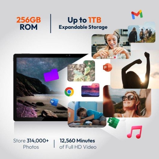 Tablet MESWAO B3 Pro WiFi 15,6" 8GB 256GB Nero