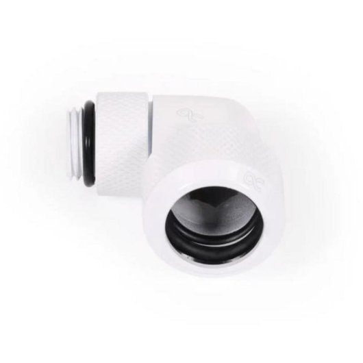 Wasserkühlung Alphacool Eiszapfen 90° drehbar G1/4 weiß 13mm