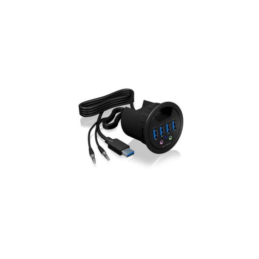 Hub ICY BOX 4 ports USB 3.2 Gen 1 5 Gbps modèle IB-HUB1403A noir