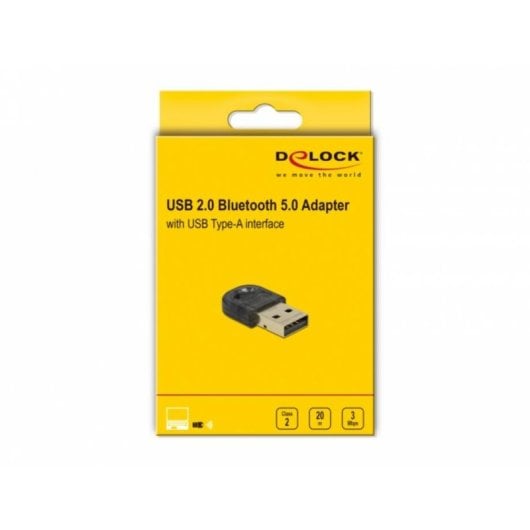 Carte Réseau Delock 61012 USB 2.0 Bluetooth 5.0 3 Mbit/s Compact