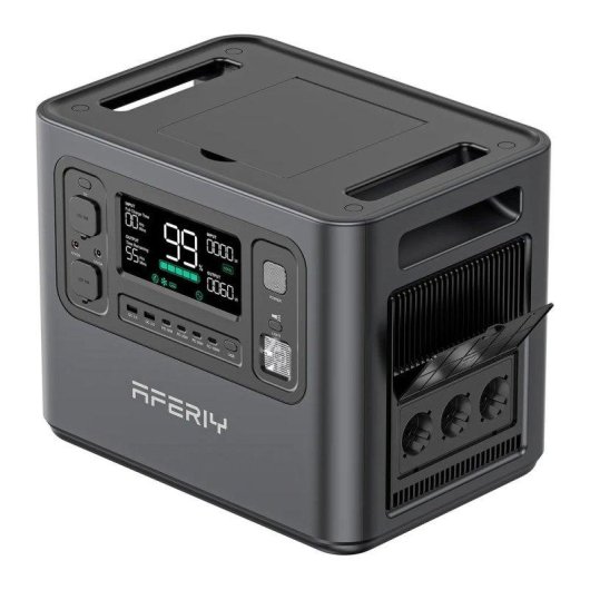Stazione di energia AFERIY P210 2048Wh 13 porte AC/DC/USB Batteria LiFePO4 Ricarica solare