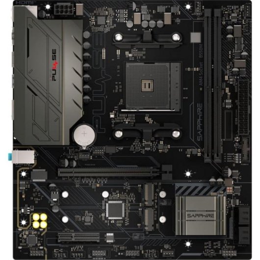 Carte mère SAPPHIRE PULSE B550M AMD B550 AM4 DDR4 µATX RGB 2.5 GbE TPM