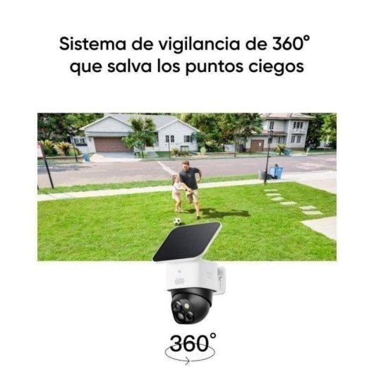 Pack Eufy SoloCam S340 Cámara WiFi Exterior Solar 3K + SoloCam S220 Cámara WiFi Exterior Solar 2K