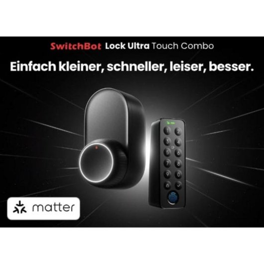 Alarma SwitchBot Lock Ultra Wi-Fi Bluetooth Interior Biométrica NFC