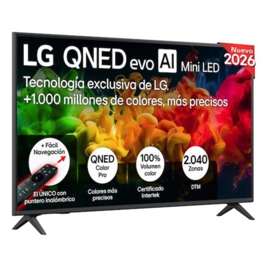 TV LG QNED MiniLED 50QNED81B6C 50" 4K UltraHD 60Hz Smart TV WebOS HDR10 AI Color Pro