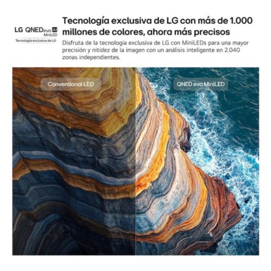 TV LG QNED MiniLED 50QNED81B6C 50" 4K UltraHD 60Hz Smart TV WebOS HDR10 AI Color Pro