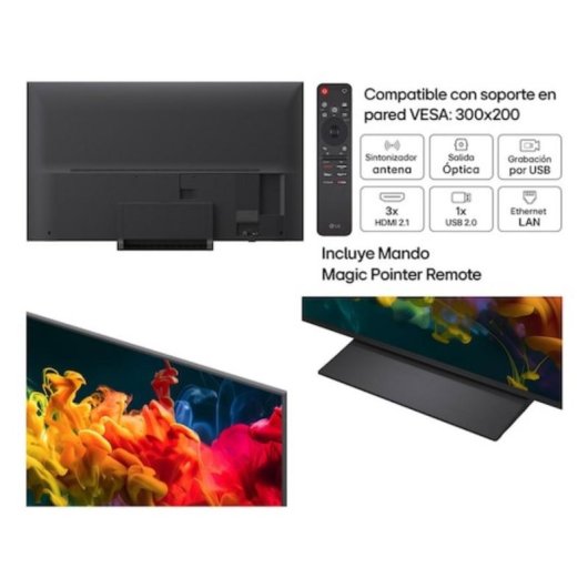 TV LG QNED 65QNED81B6A 65" 4K UltraHD 60Hz Smart TV WebOS HDR10 MiniLED IA