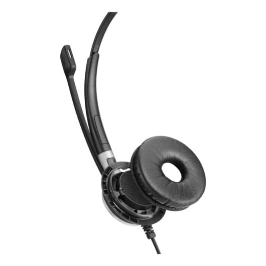 Auriculares EPOS IMPACT SC 630 con cable, cancelación activa de ruido, micrófono unidireccional, negro y plata