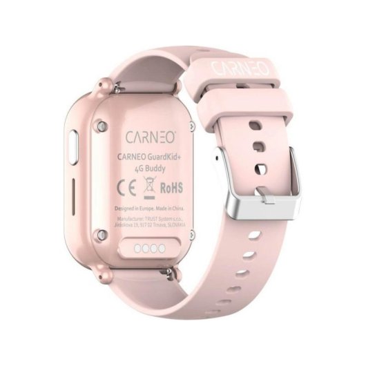 Carneo GUARDKID+ 4G Buddy GPS 1,52" Rosa Taglia Unica IP67 Funzione SOS