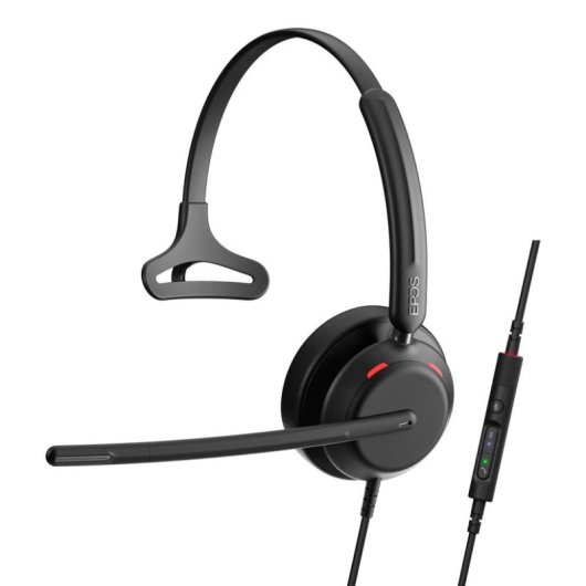 Auriculares EPOS IMPACT 730T con cable USB-C y USB-A para llamadas y música negros