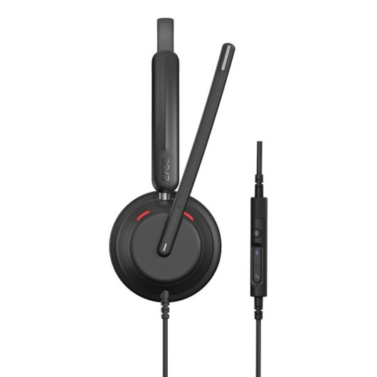 Auriculares EPOS IMPACT 730T con cable USB-C y USB-A para llamadas y música negros