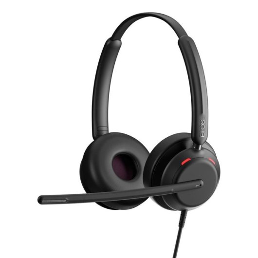 Auriculares EPOS IMPACT 760 con cable USB-C y adaptador USB-A para llamadas y música negros