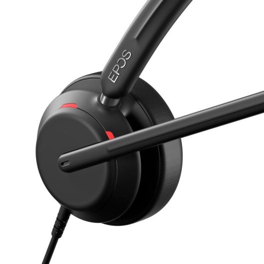 Auriculares EPOS IMPACT 760 con cable USB-C y adaptador USB-A para llamadas y música negros