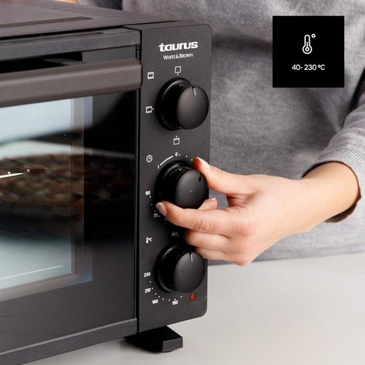 Mini Forno Taurus Horizon 23 23L 46cm 1500W Porta Abatível Preto