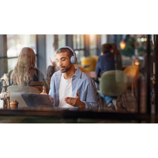 Auriculares Philips TAH4000LB/00 sem fios Bluetooth 6.0 para chamadas e música azul claro