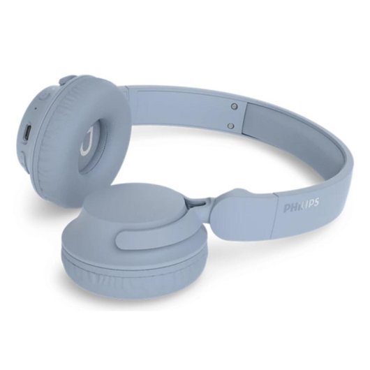 Auriculares Philips TAH4000LB/00 sem fios Bluetooth 6.0 para chamadas e música azul claro