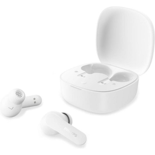 Auriculares Philips TAT2200WT/00 inalámbricos Bluetooth con cancelación activa de ruido blanco