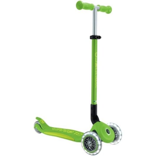 Vespa GLOBBER Primo faltbarer 3-Rad Roller mit Lichtern grün