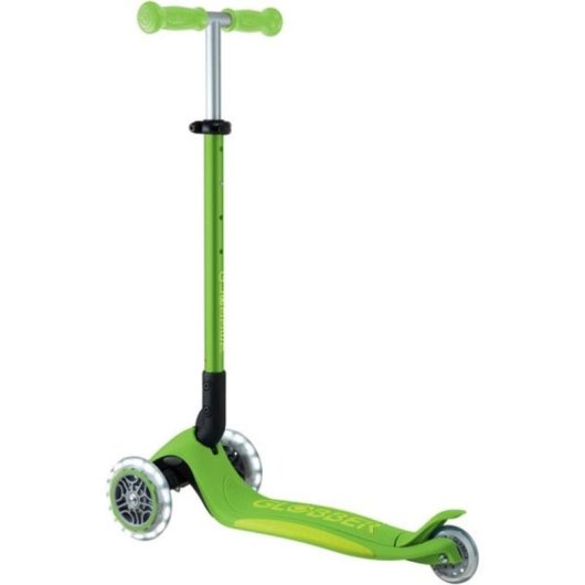 Vespa GLOBBER Primo faltbarer 3-Rad Roller mit Lichtern grün