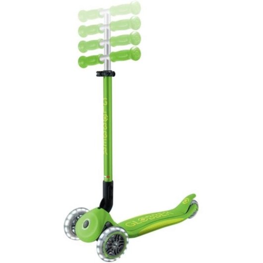 Vespa GLOBBER Primo faltbarer 3-Rad Roller mit Lichtern grün