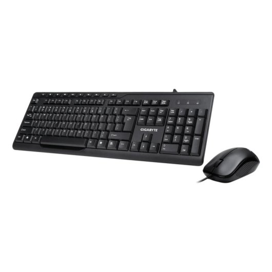 Teclado Gigabyte KM6300 membrana completo con ratón óptico negro
