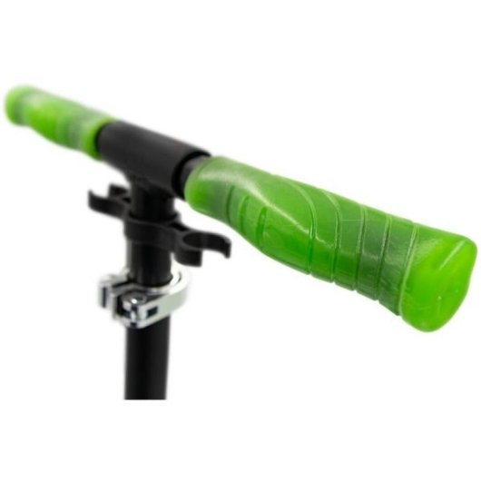 Patinete Muuwmi Lights GLOW 215 mm Ruedas rápidas Freno trasero Negro/Verde