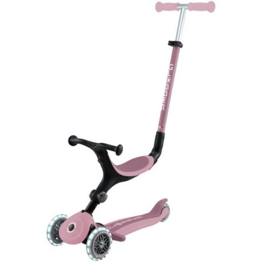Patinete 3 en 1 Globber Go-Up Active Lights Eco 3 ruedas Berry