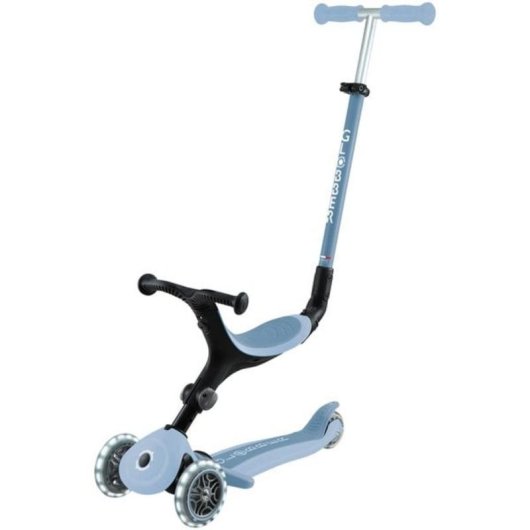 3-in-1 Globber Go-Up Active Lights Eco Roller 50 kg Tragkraft Blau