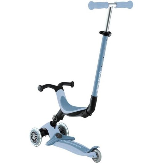 3-in-1 Globber Go-Up Active Lights Eco Roller 50 kg Tragkraft Blau