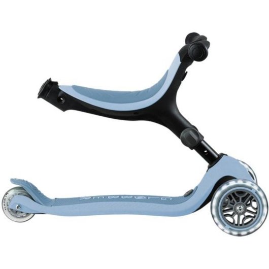 3-in-1 Globber Go-Up Active Lights Eco Roller 50 kg Tragkraft Blau