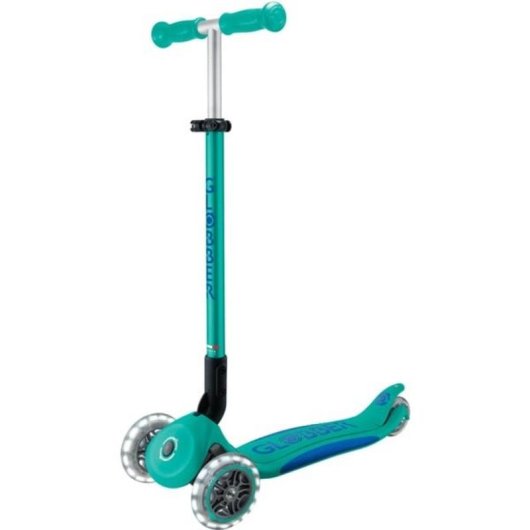 Vespa GLOBBER Primo faltbarer 3-Rad Scooter LED türkis