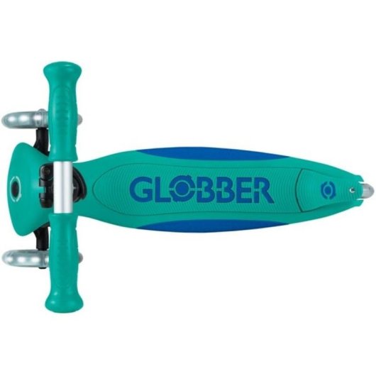 Vespa GLOBBER Primo faltbarer 3-Rad Scooter LED türkis