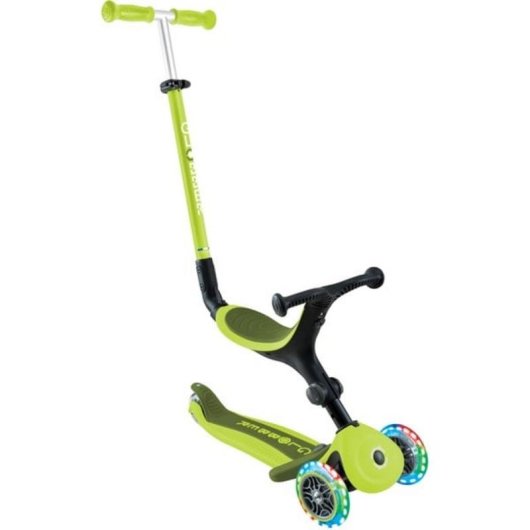 Globber Go-Up Active Lights 3-Rad Scooter beleuchtet Limone