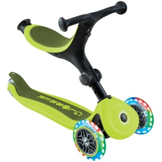 Globber Go-Up Active Lights 3-Rad Scooter beleuchtet Limone