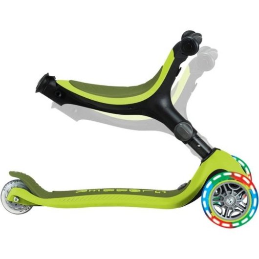 Globber Go-Up Active Lights 3-Rad Scooter beleuchtet Limone