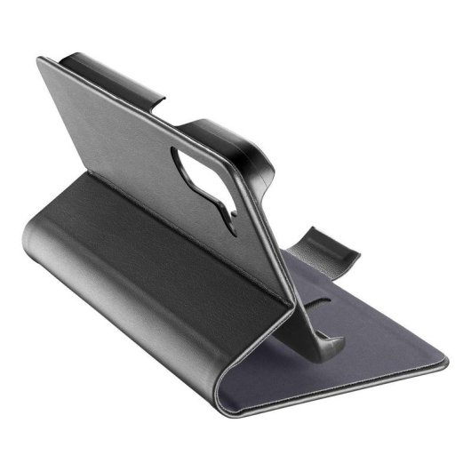 Funda para móvil Cellularline Book Folio Piel Negra Cierre Magnético para Galaxy A57