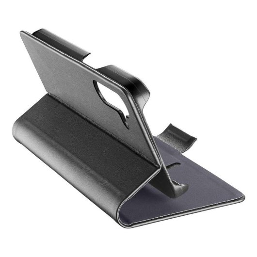 Funda para móvil Cellularline Book Folio Piel Negra Cierre Magnético para Galaxy A57