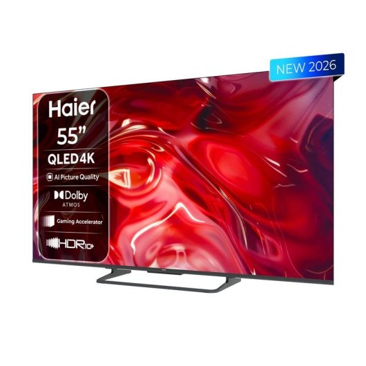 TV Haier QLED H55S85GUX 55" 4K UltraHD 60Hz Smart TV Google TV HDR10+ Dolby Atmos